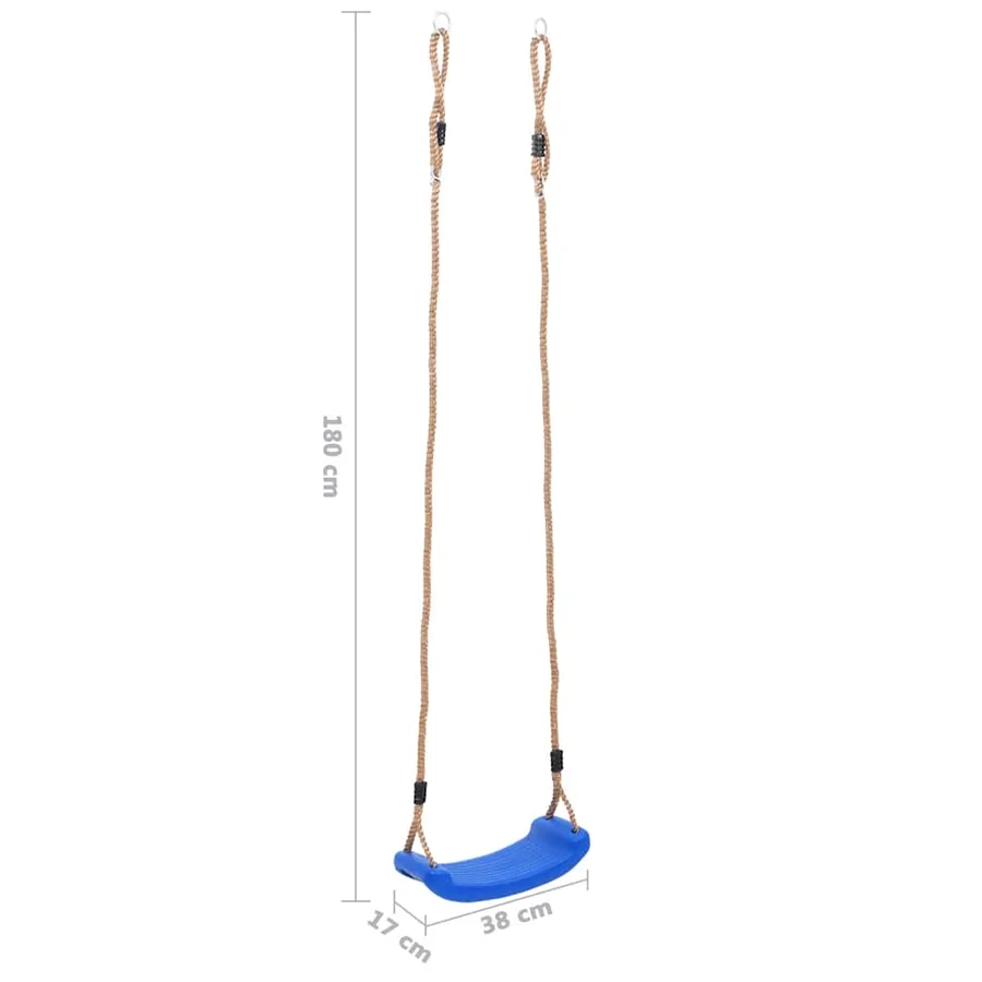 Siège de balançoire pour enfants Bleu - 6