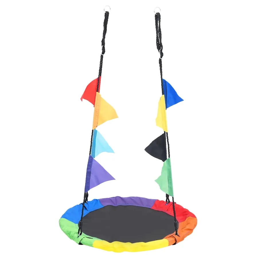 Balançoire arc-en-ciel avec fanions 100 cm - 2