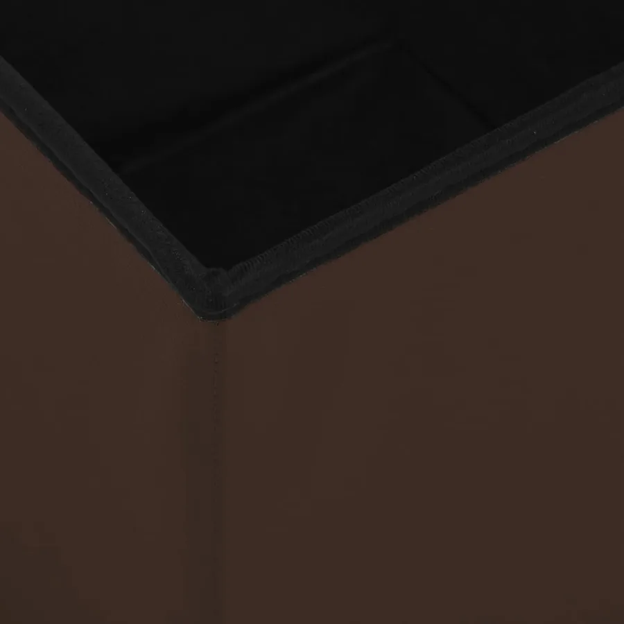 Tabouret de rangement pliable Marron PVC - 6