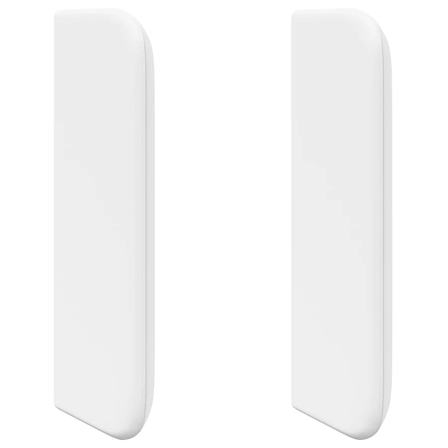 Oreille de tête de lit Blanc 40,5 x 40,5 x 4 cm PVC - 2