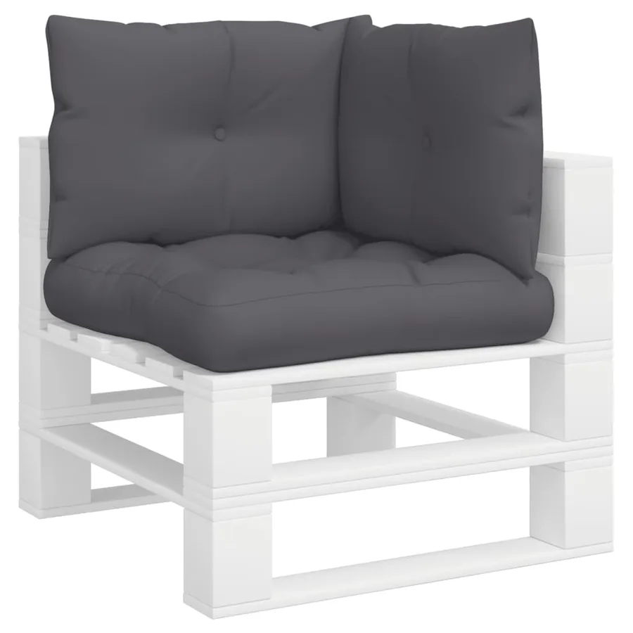 Coussins de palette lot de 3 anthracite tissu - 3