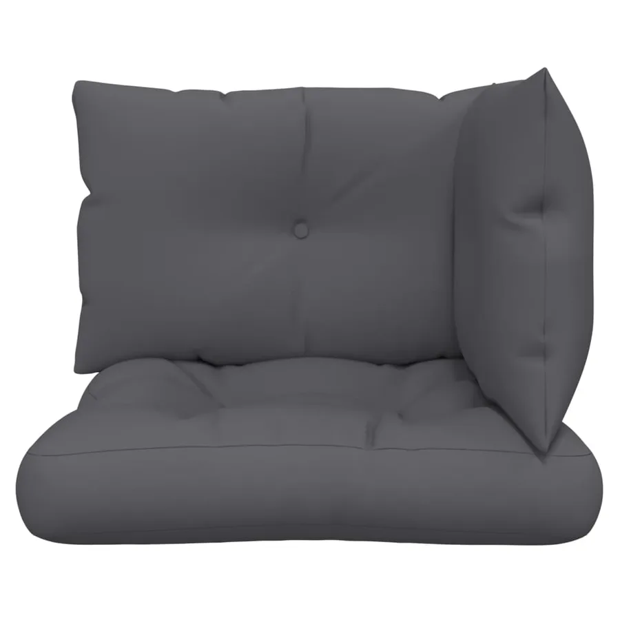 Coussins de palette lot de 3 anthracite tissu - 5