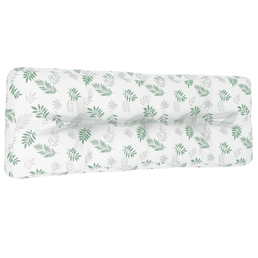 Coussin de palette à motif de feuilles 120x40x12 cm Tissu - 2