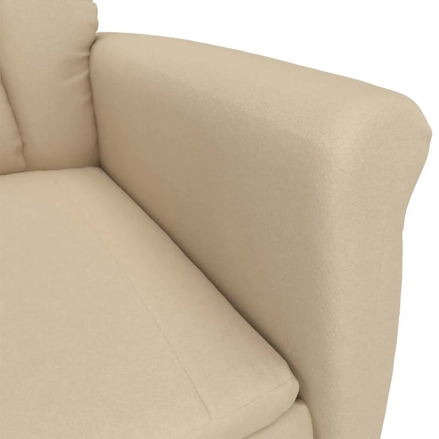Chaise de massage Crème 96,5 x 70,5 x 95 cm Microfibre - 5