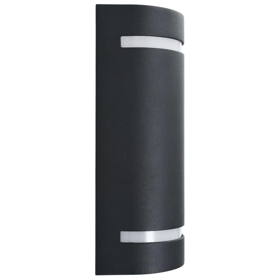 Appliques murales d'extérieur 2 pcs 35 W Noir Demi-rond - 4