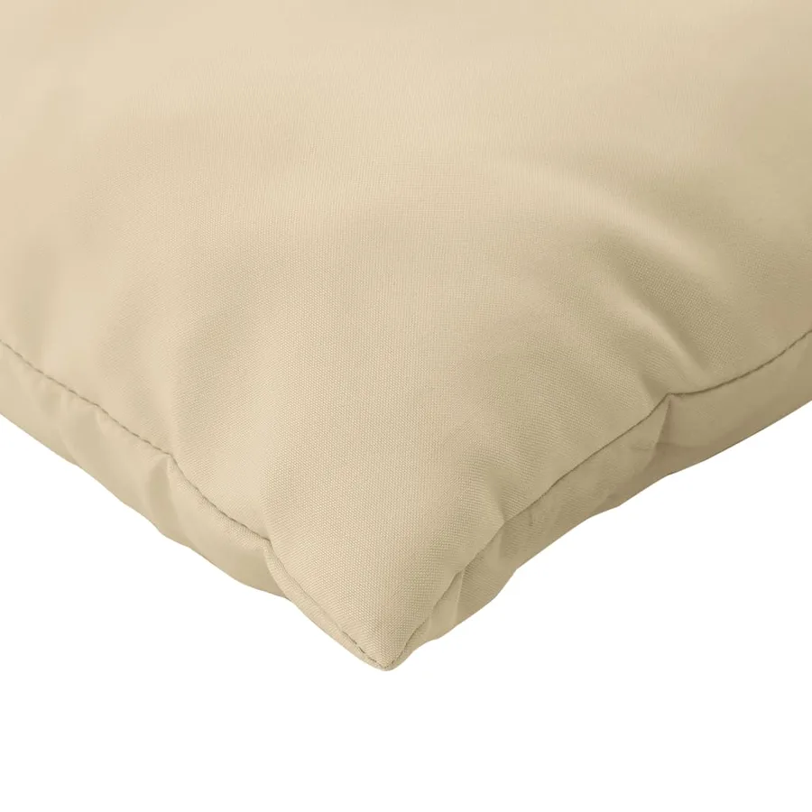 Coussins de palette lot de 2 beige tissu - 8