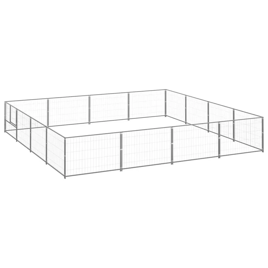 Chenil Argenté 16 m² Acier - 2
