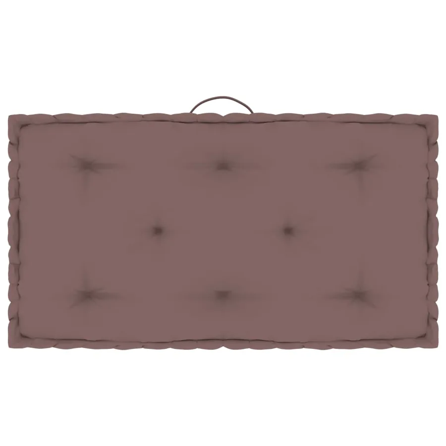 Coussin de plancher de palette Taupe 73x40x7 cm Coton