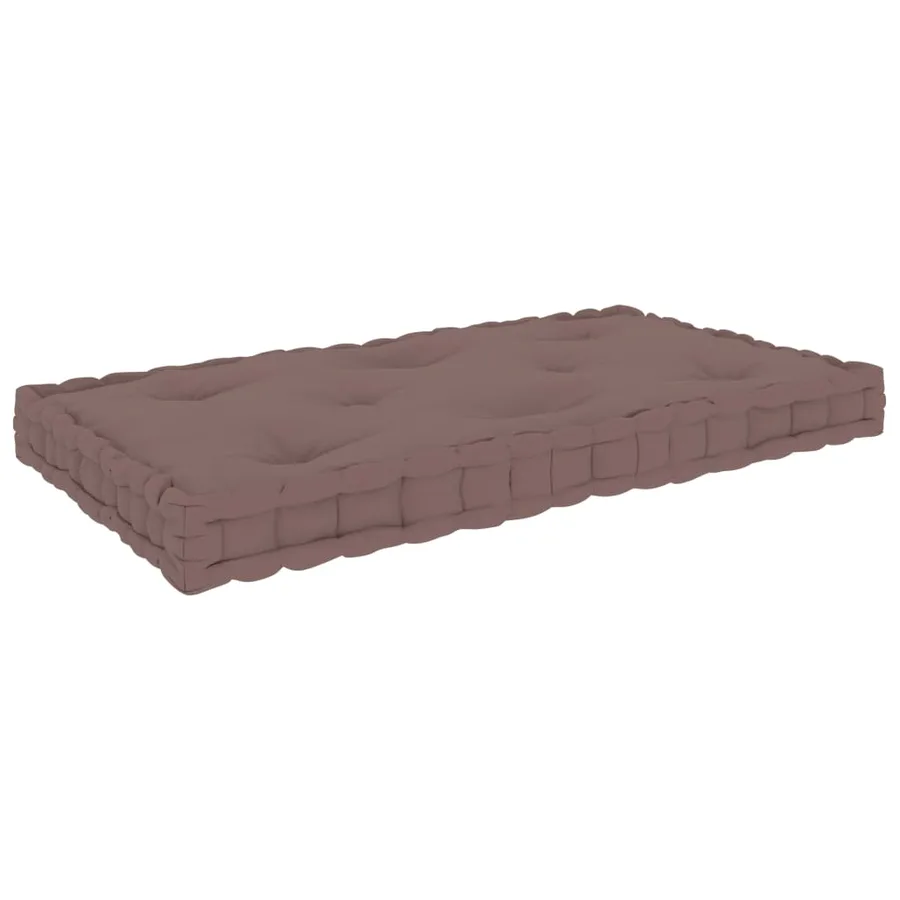 Coussin de plancher de palette Taupe 73x40x7 cm Coton - 2