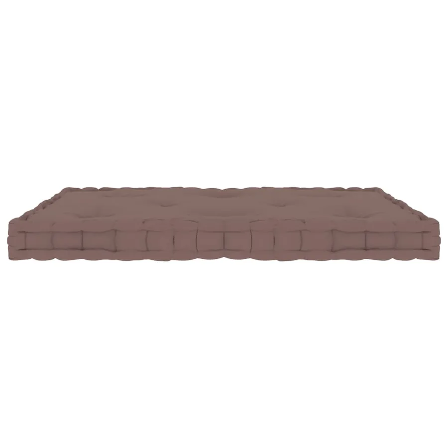 Coussin de plancher de palette Taupe 73x40x7 cm Coton - 3