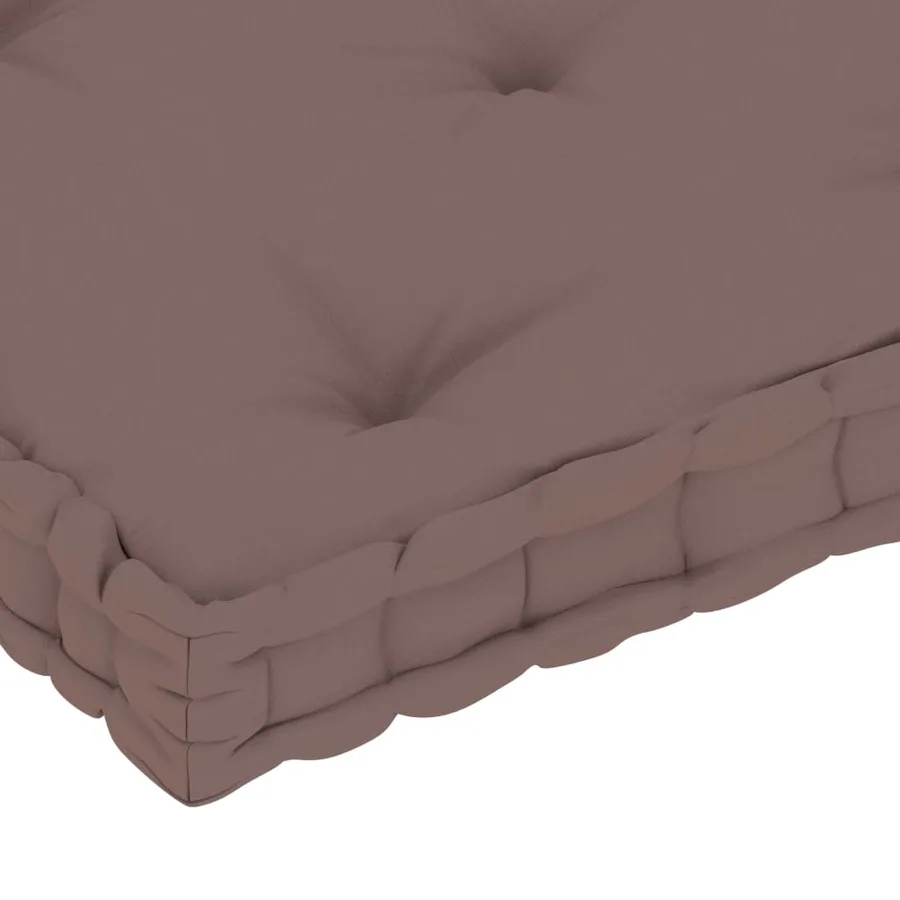 Coussin de plancher de palette Taupe 73x40x7 cm Coton - 5