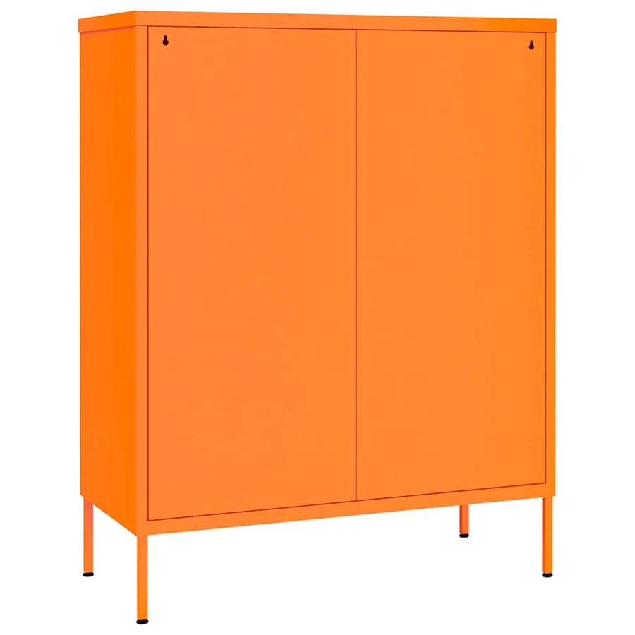 Armoire à tiroirs Orange 80x35x101,5 cm Acier - 5