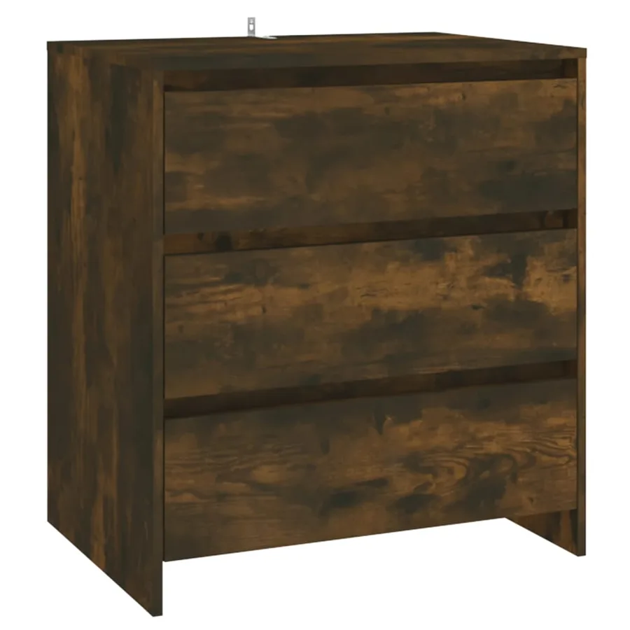 Buffets 2 pcs Chêne fumé Bois d'ingénierie - 5