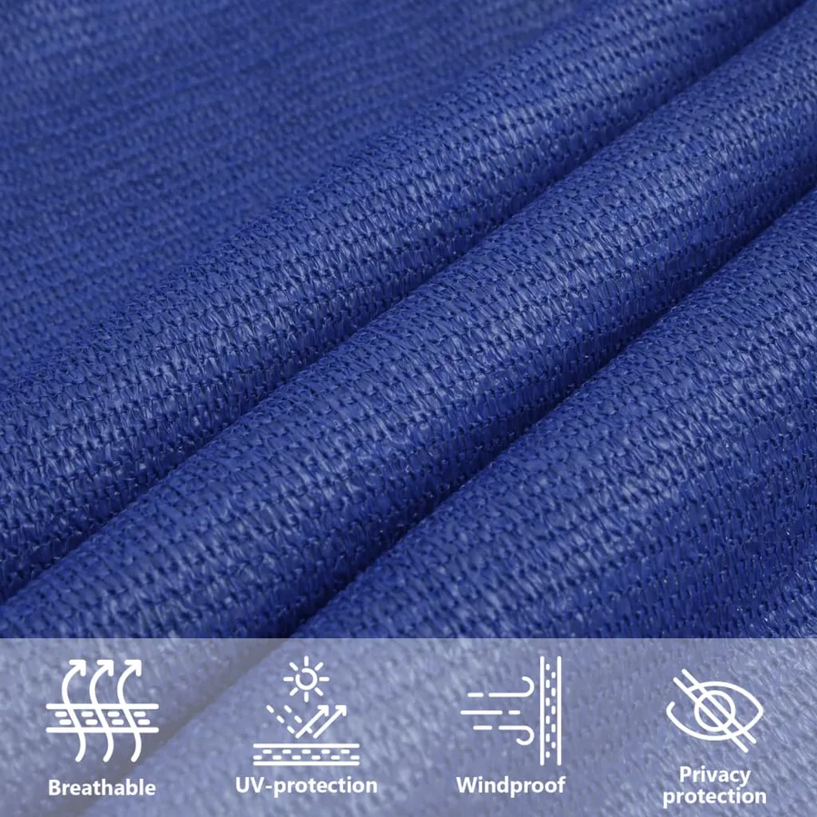 Voile d'ombrage 160 g/m² Bleu 2x2 m PEHD - 11