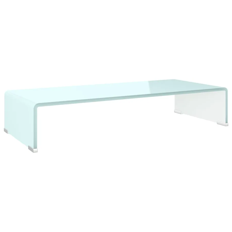 Meuble TV/Support pour moniteur 70x30x13 cm verre vert - 2