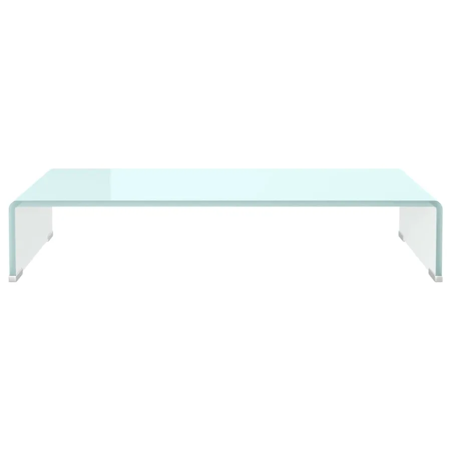 Meuble TV/Support pour moniteur 70x30x13 cm verre vert - 3