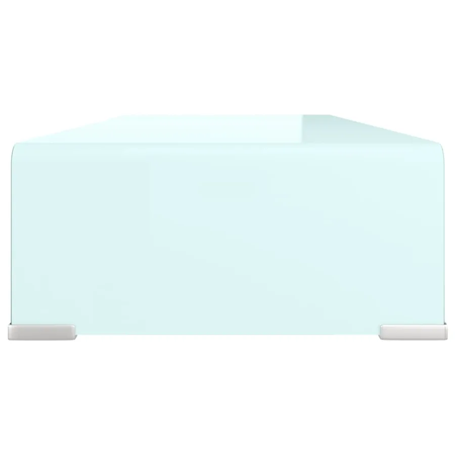 Meuble TV/Support pour moniteur 70x30x13 cm verre vert - 4
