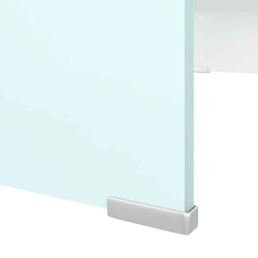 Meuble TV/Support pour moniteur 70x30x13 cm verre vert - 5