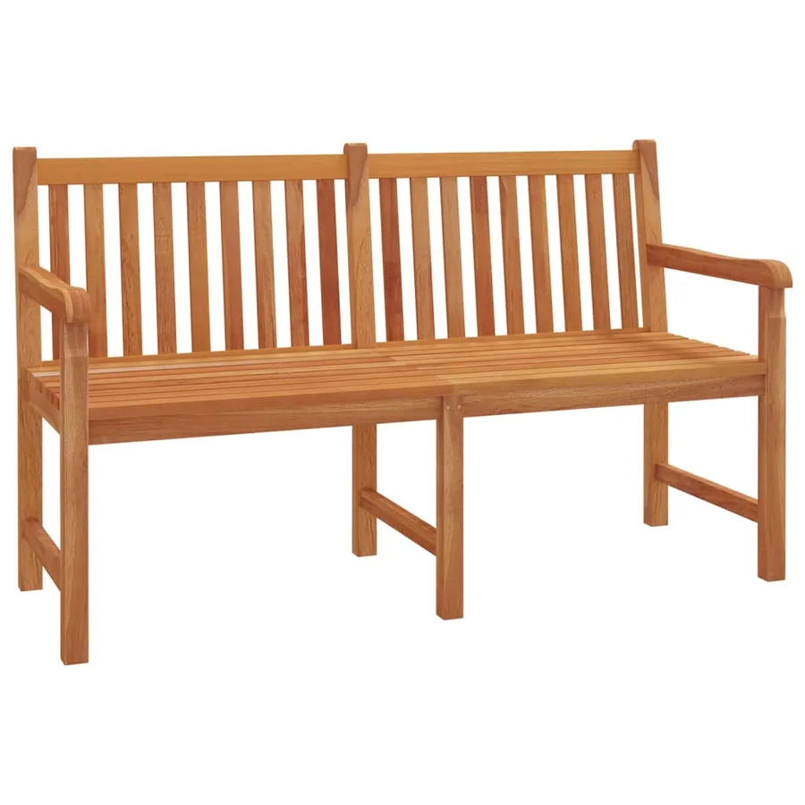 Ensemble à manger de jardin 5pcs Bois de teck massif - 4