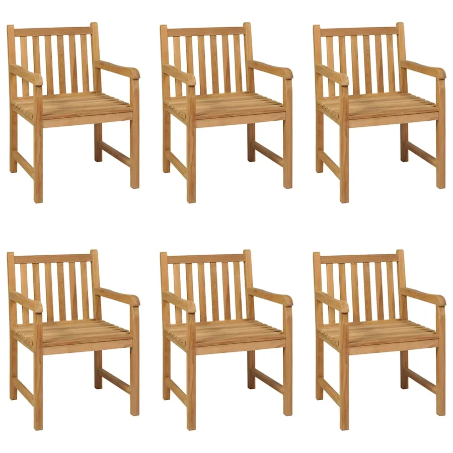 Ensemble de salle à manger de jardin 7 pièces 180 x 90 cm en bois de teck massif - 3