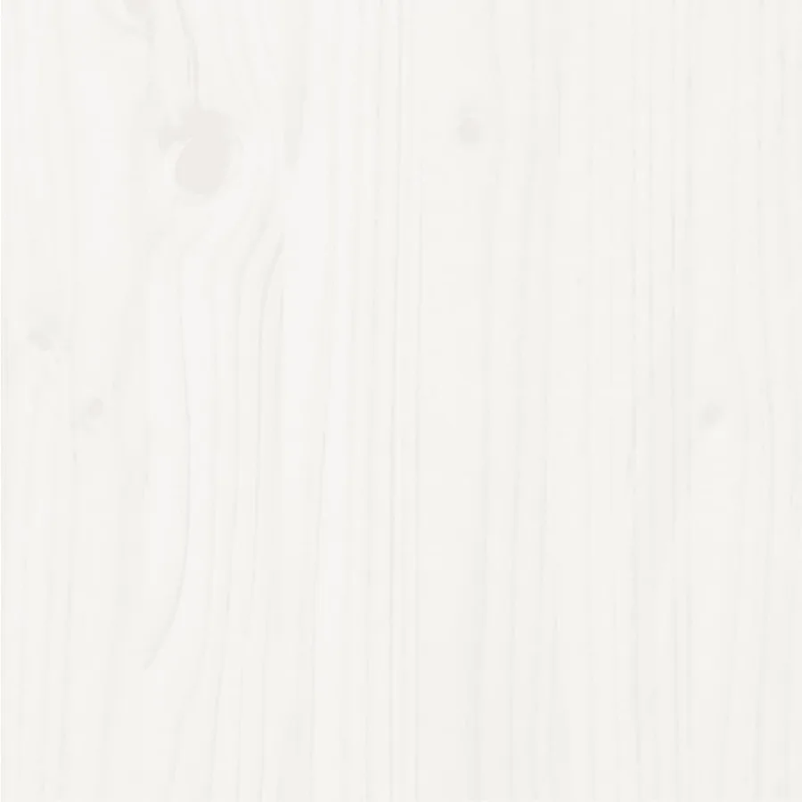 Cadre de lit sans matelas blanc bois de pin massif 120x200 cm - 7