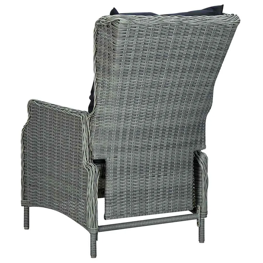 Ensemble à manger de jardin 9 pcs Gris clair - 6