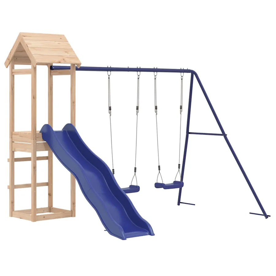 Aire de jeux d'extérieur bois de pin massif - 3