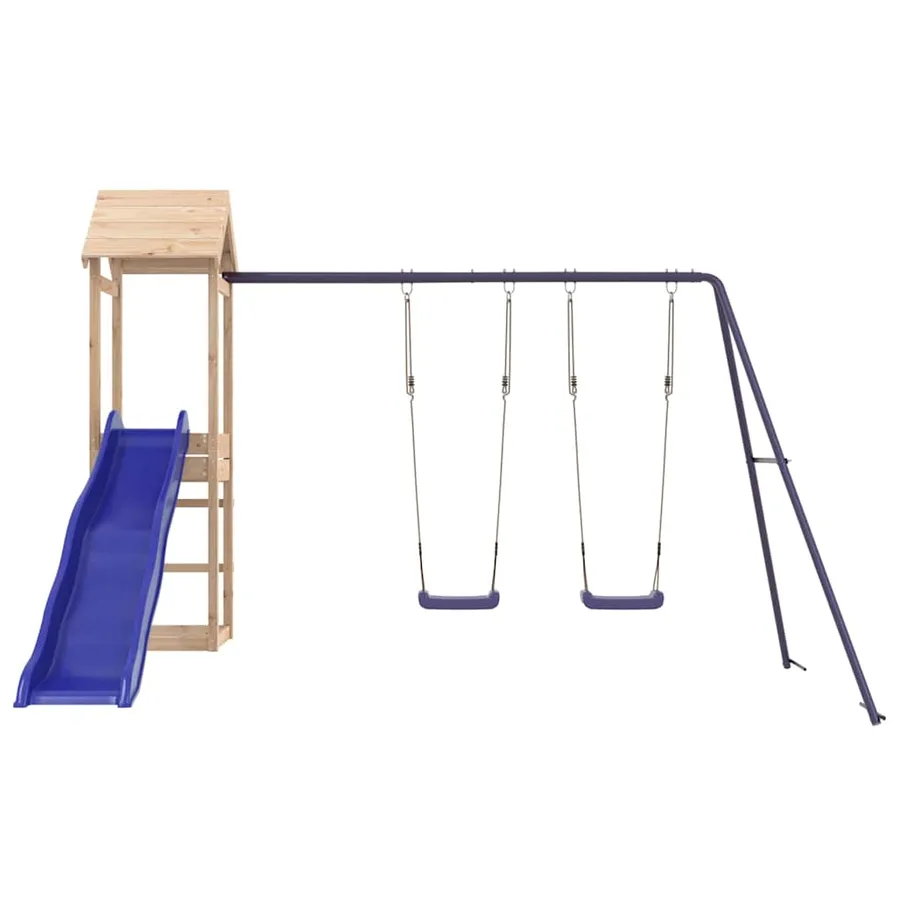 Aire de jeux d'extérieur bois de pin massif - 4