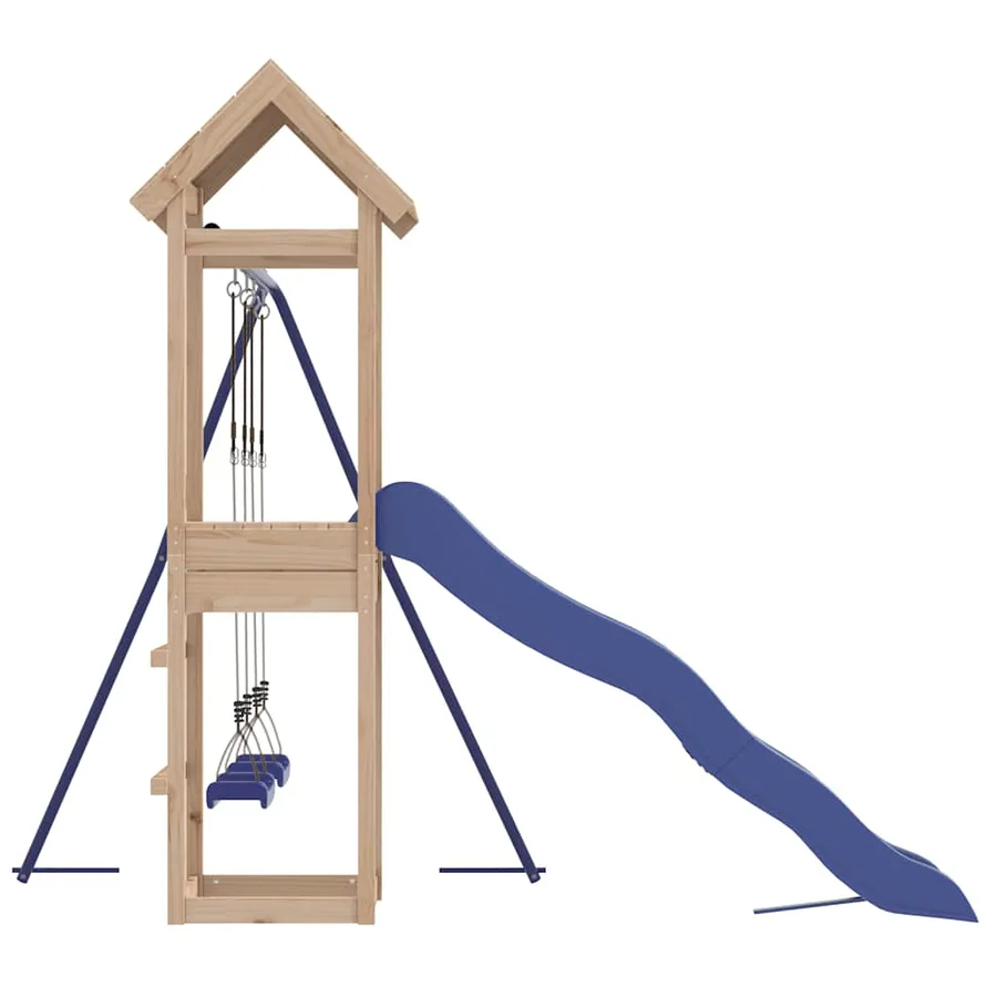 Aire de jeux d'extérieur bois de pin massif - 5