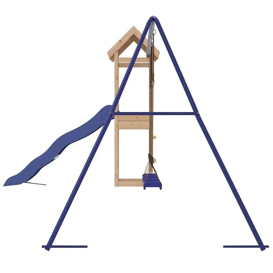 Aire de jeux d'extérieur bois de pin massif - 6