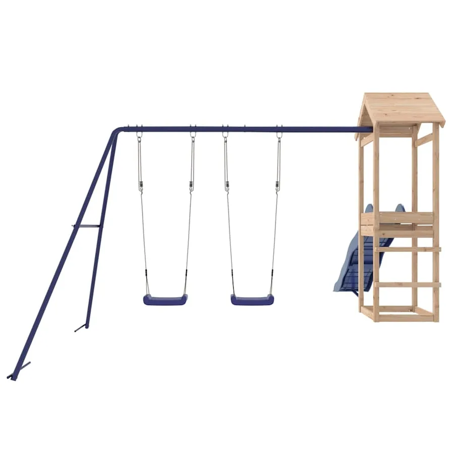 Aire de jeux d'extérieur bois de pin massif - 7