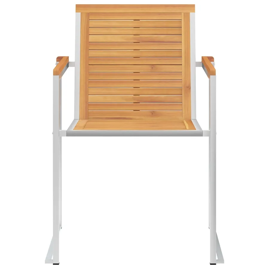 Chaises de jardin lot de 4 avec coussins Bois de teck massif - 5