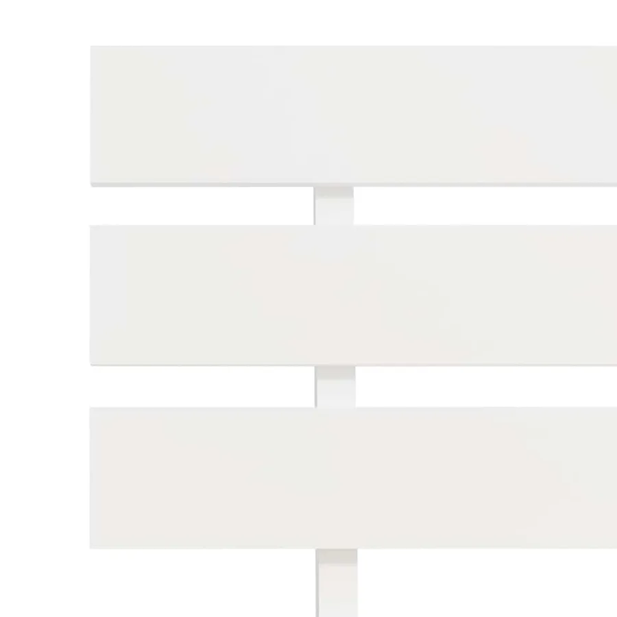 Cadre de lit sans matelas blanc 180x200 cm bois massif de pin - 6