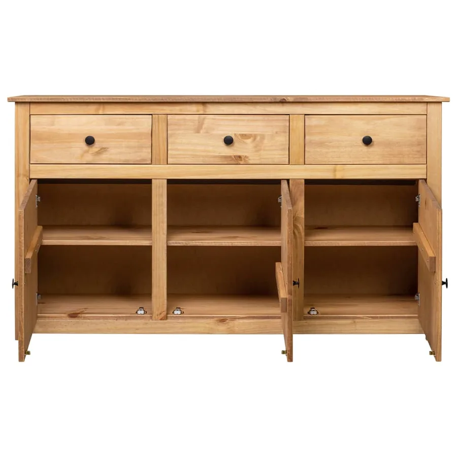 Buffet 135x40x80 cm Pin solide Assortiment Panama - 4