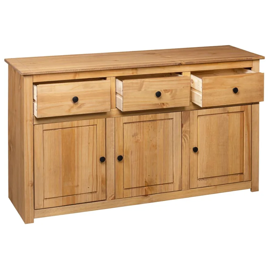 Buffet 135x40x80 cm Pin solide Assortiment Panama - 7