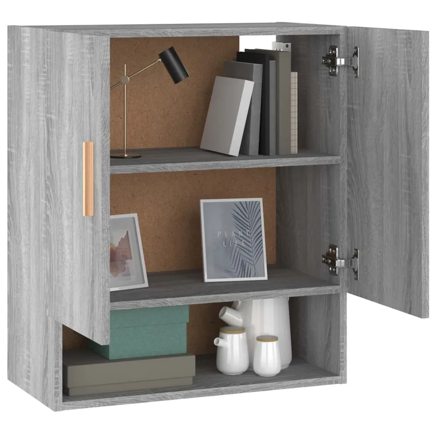 Armoire murale Sonoma gris 60x31x70 cm Bois d'ingénierie - 4