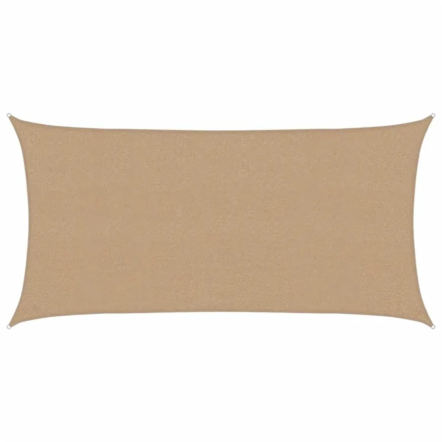 Voile d'ombrage 160 g/m² Taupe 2x4 m PEHD - 2