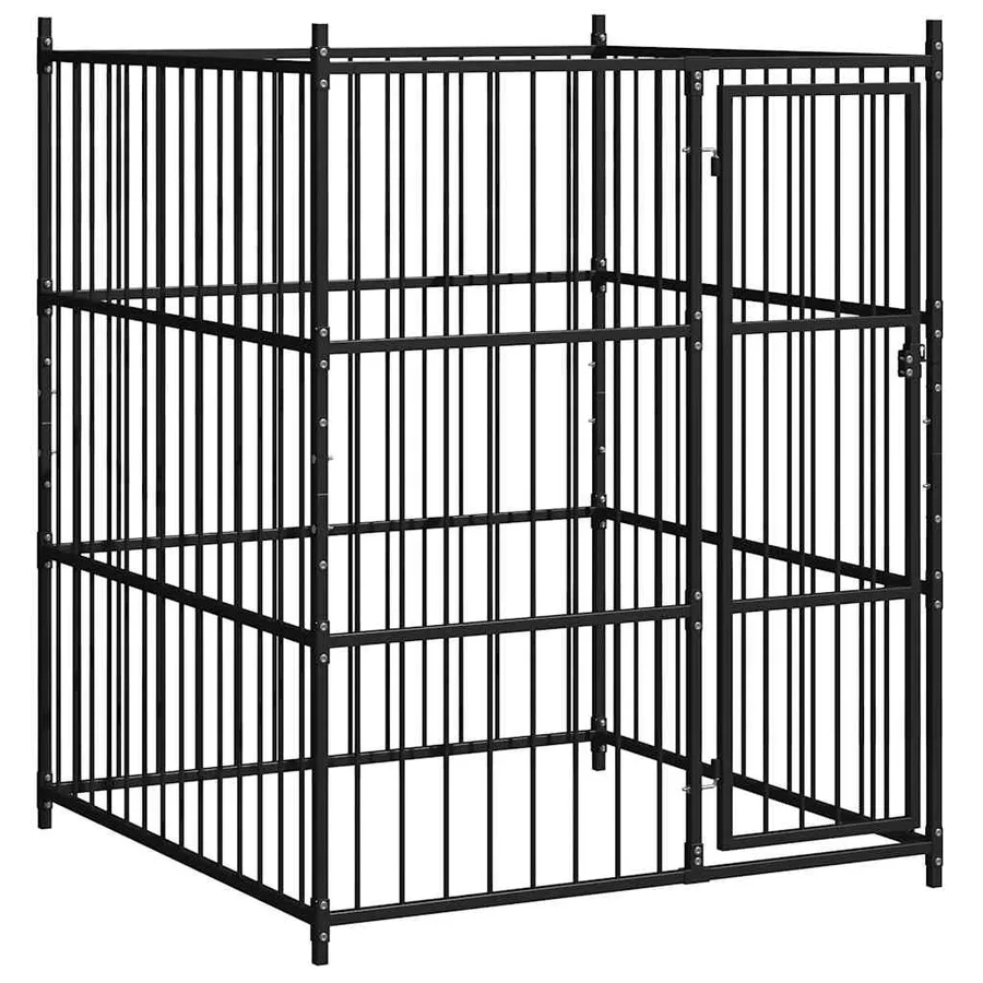 Chenil d'extérieur pour chiens 150 x 150 x 185 cm - 2