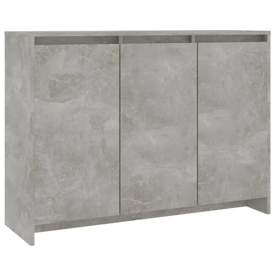 Buffet Gris béton 102x33x75 cm Bois d'ingénierie - 2