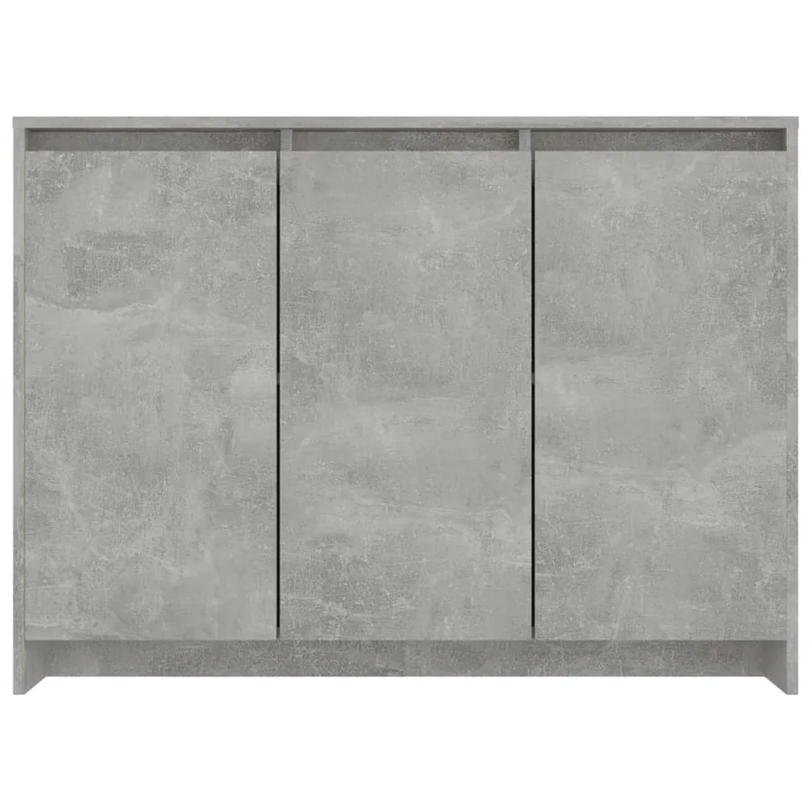 Buffet Gris béton 102x33x75 cm Bois d'ingénierie - 6