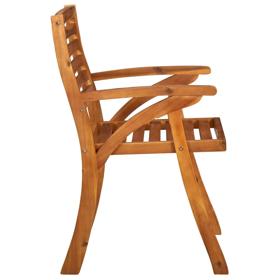 Chaises de jardin lot de 6 Bois d'acacia solide - 4