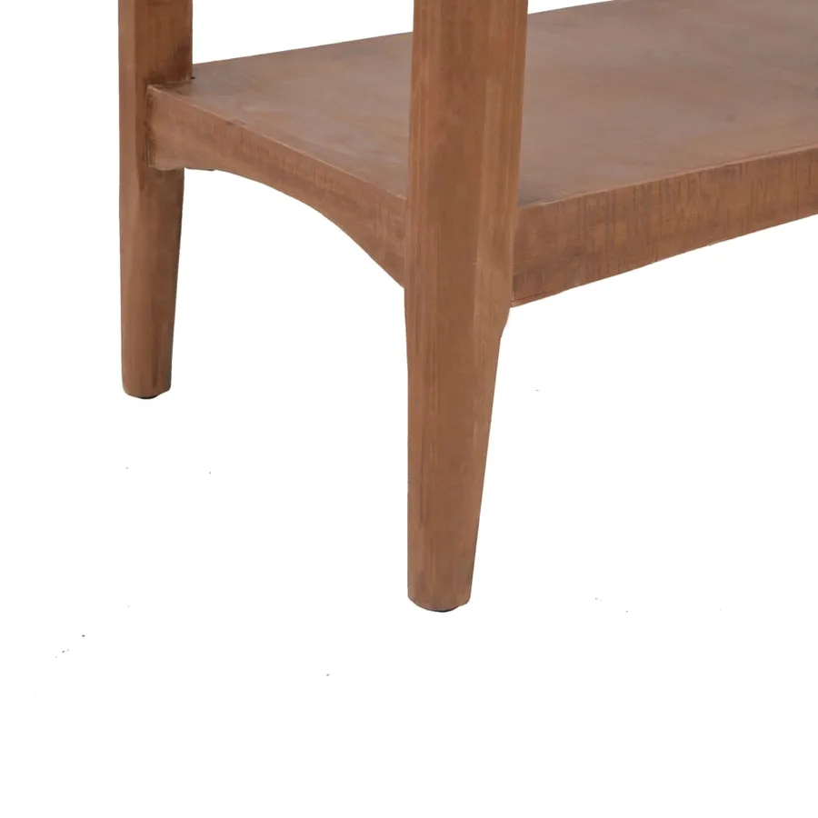 Table console bois de sapin massif 126 x 40 x 77,5 cm Marron - 9