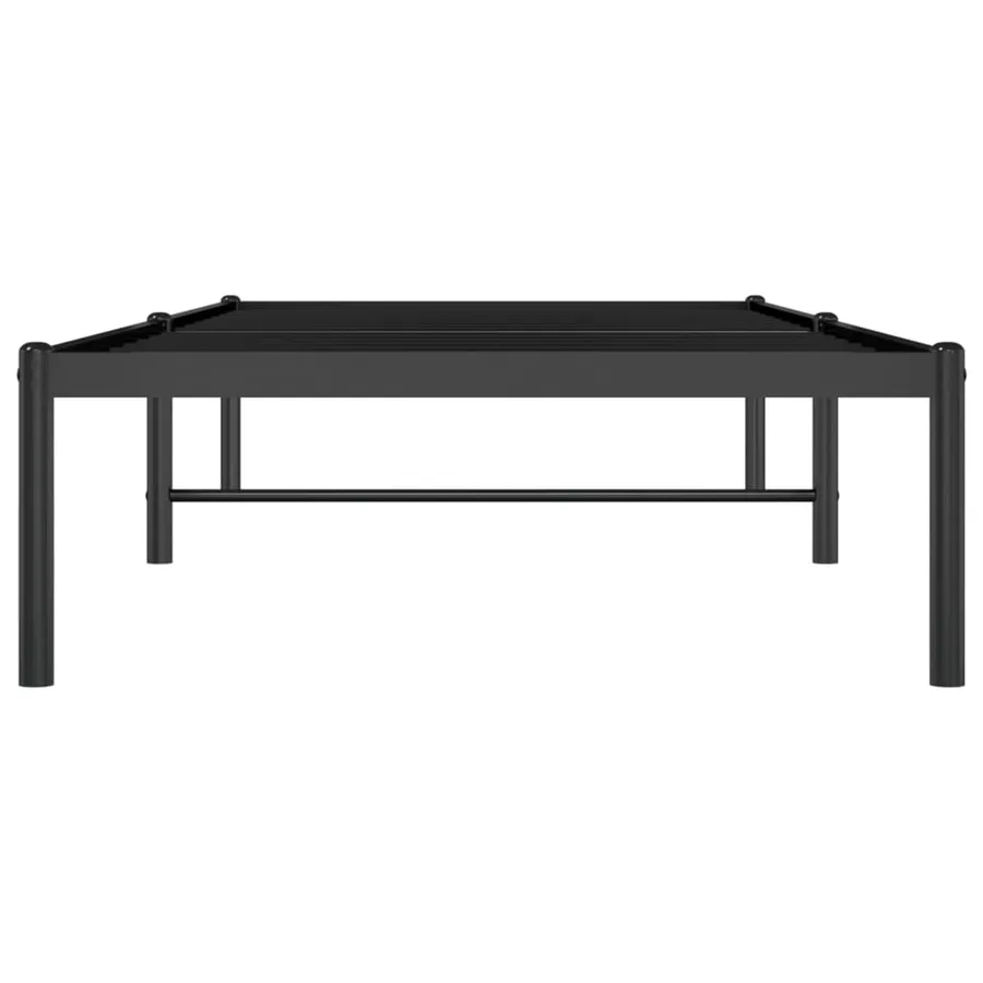 Cadre de lit métal noir 80x200 cm - 5