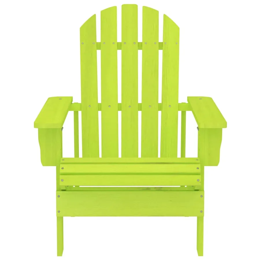 Chaise de jardin Adirondack bois de sapin massif vert - 2