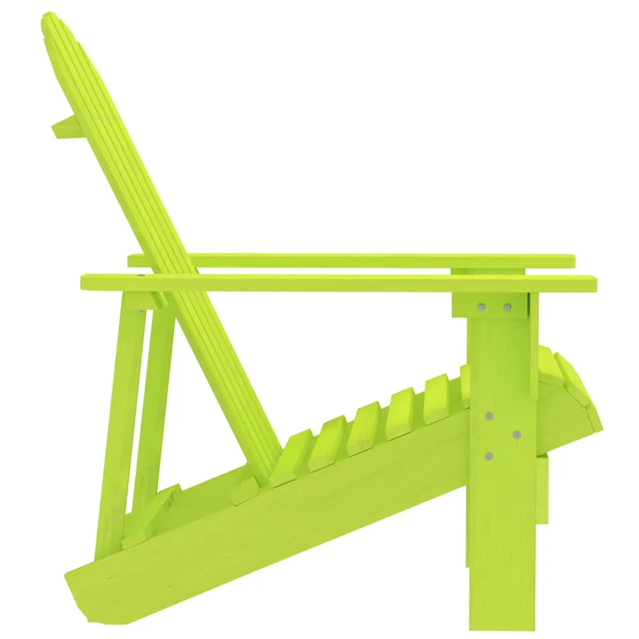 Chaise de jardin Adirondack bois de sapin massif vert - 3