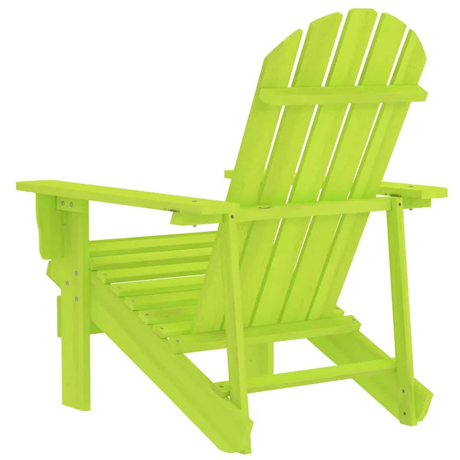 Chaise de jardin Adirondack bois de sapin massif vert - 4