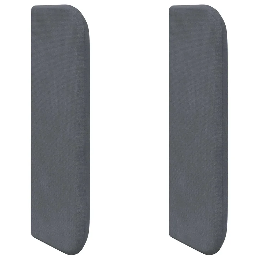 Oreille de tête de lit Gris 40,5 x 40,5 x 4 cm Velours - 2