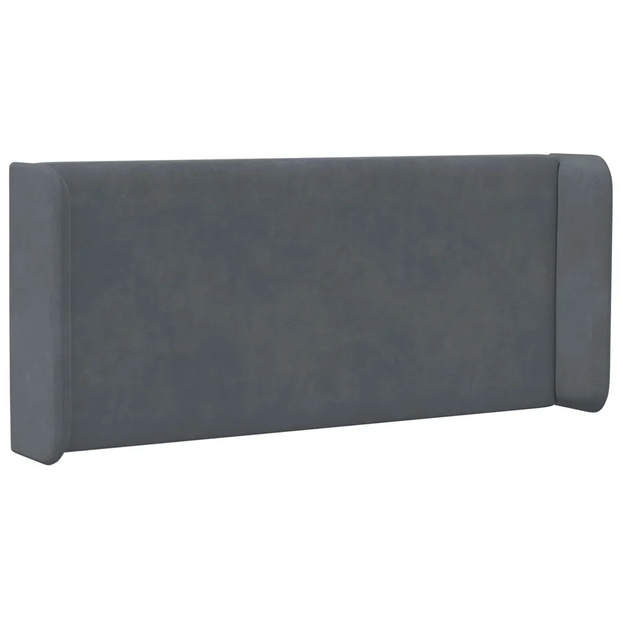 Oreille de tête de lit Gris 40,5 x 40,5 x 4 cm Velours - 3