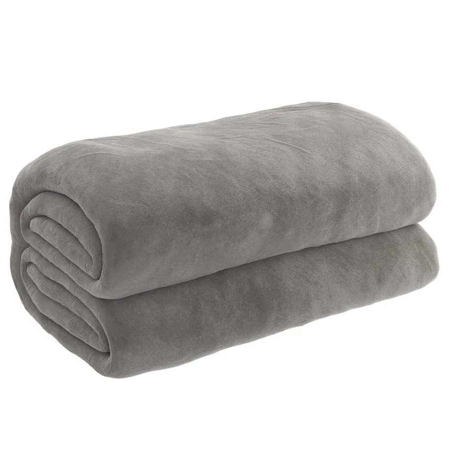 Couverture lestée avec housse Gris 150x200 cm 7 kg Tissu - 2