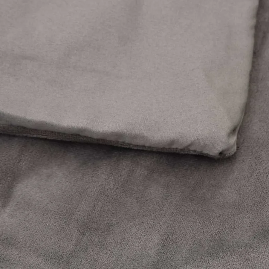 Couverture lestée avec housse Gris 150x200 cm 7 kg Tissu - 4